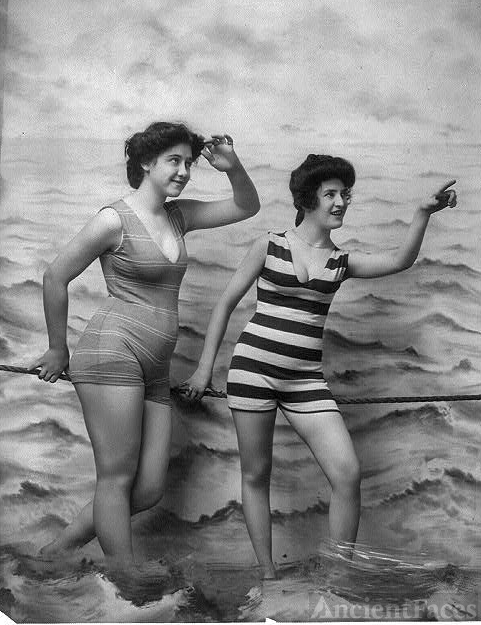 Women in bathing suits