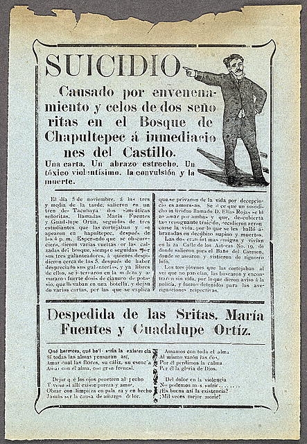 Suicidio causado por envenenamiento y celos de dos...