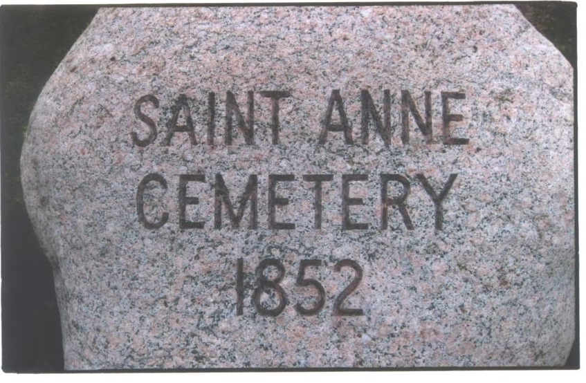 St. Anne's Cemetery, Illinois 1852