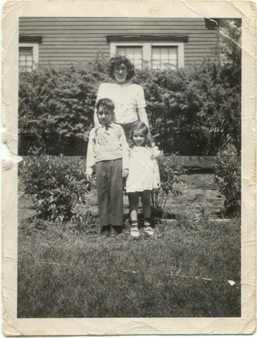 Claire Arnett Bianco and her two children