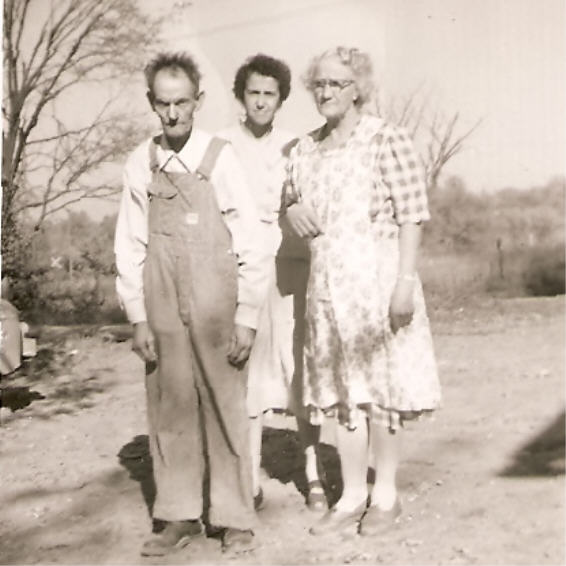 Rachel at Home with parents