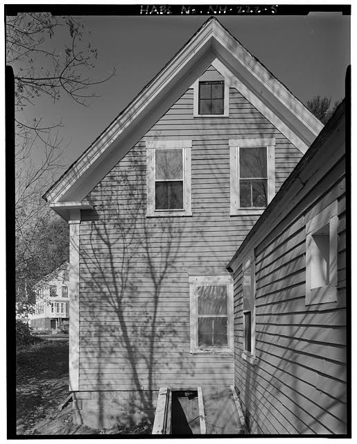 5. Rear (south) elevation of main block and west side of...