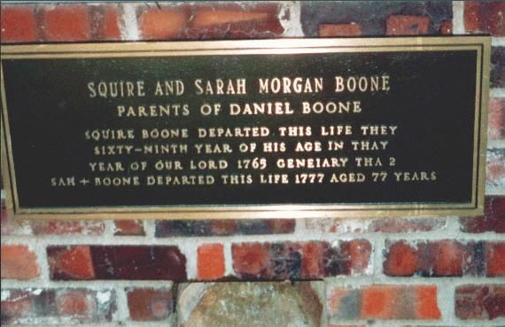 Close-up of Squire's and Sarah's memorial plaque