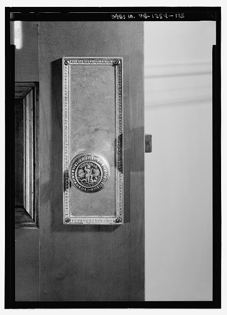 Detail view, door knob - Virginia State Capitol, Bank and...