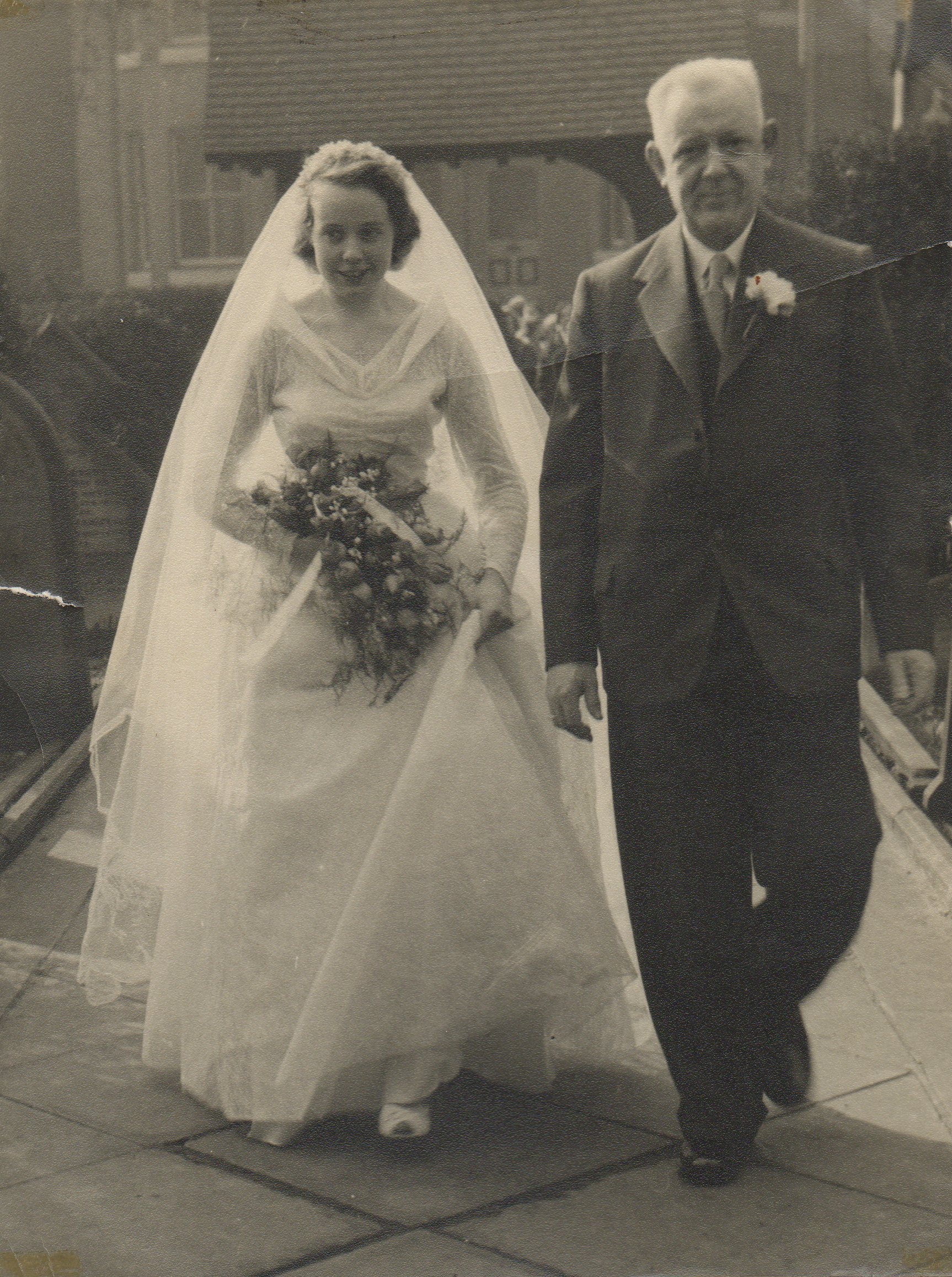 Brenda and Walter Brewer, 1955 England