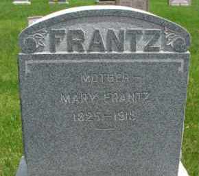 Mary Fenton Frantz grave marker