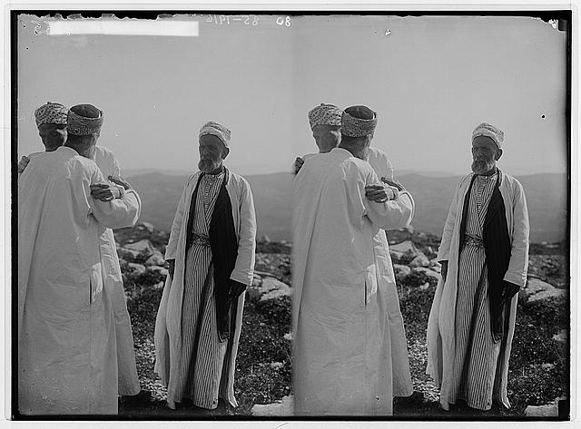 The Samaritan Passover on Mt. Gerizim. Salutation near view.