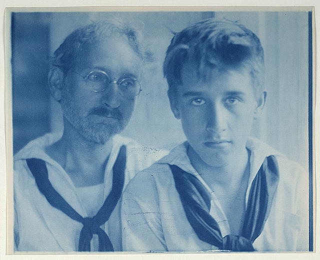 [F.H. Day and Maynard White in sailor suits, portrait]