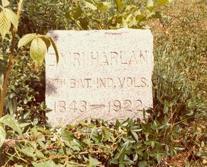 Zimri Harlan gravestone