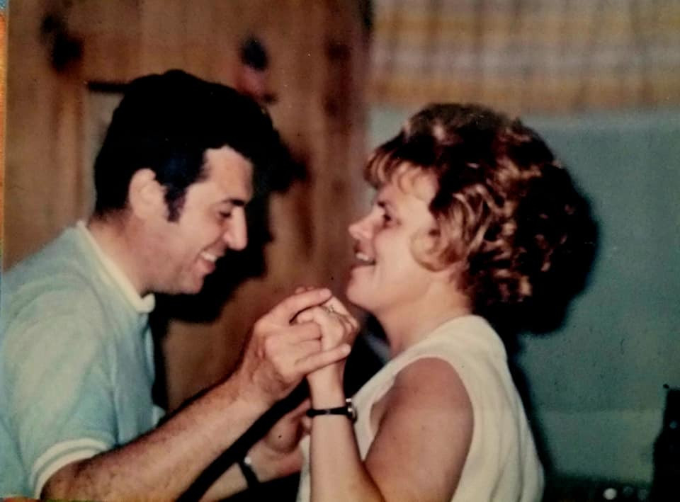 Betty J Scenga with husband, Gidio Scenga
