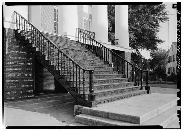 5. Detail showing cast iron steps from Windsor - Alcorn...