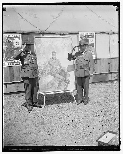 Official Boy Scout poster. Dr. James E. West, Chief Scout...