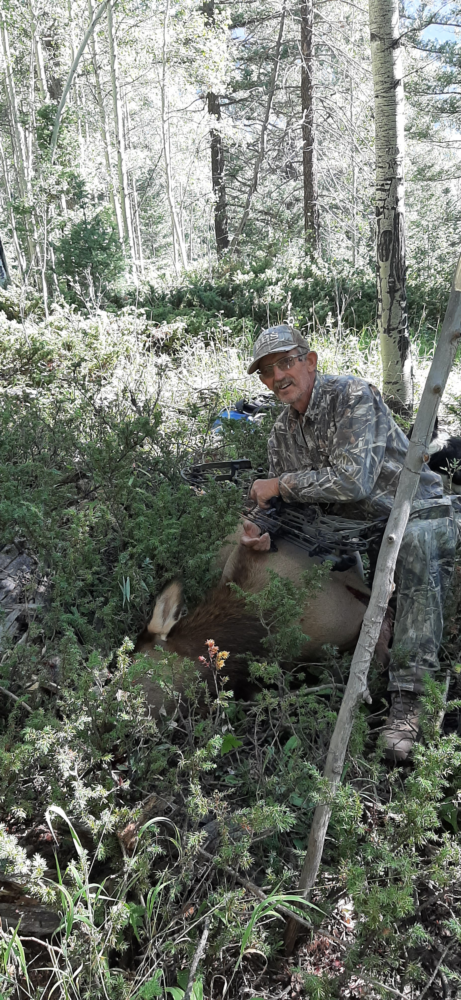 Old man still  hunting elk.
