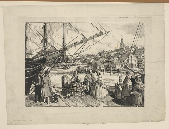 A visit to the wharf, Nantucket / E.W. Jenney, del. 1930...