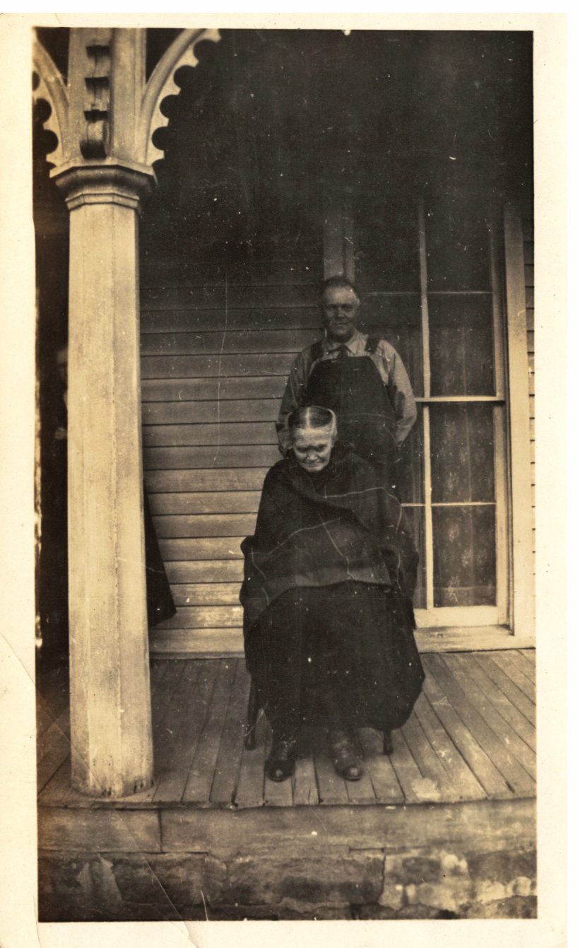 Grandma and Grandpa on the porch?