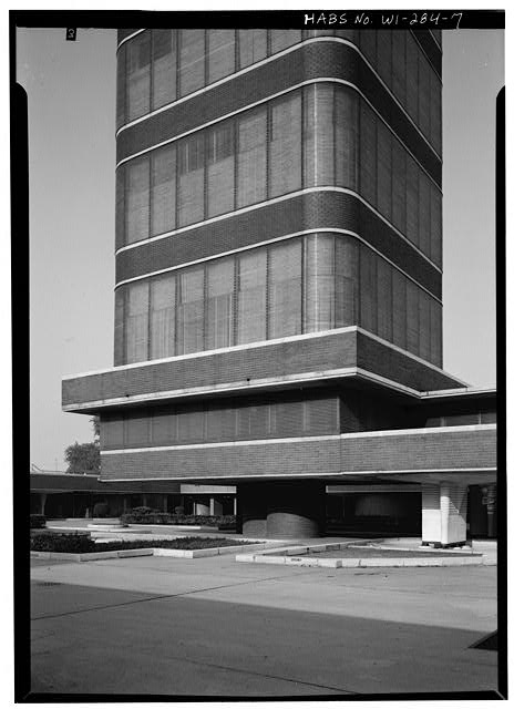 7. EXTERIOR, BASE OF TOWER SHOWING SUPPORT SYSTEM -...