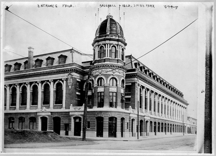 Entrance Phila. baseball field, Shibe Park