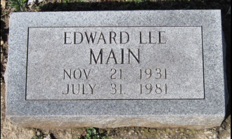 Edward Main Gravesite 