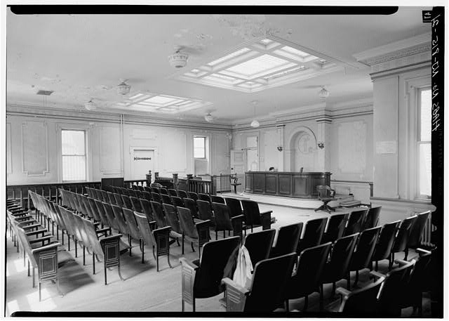 21. SECOND FLOOR, MUNICIPAL COURTROOM, VIEW OF AUDIENCE...