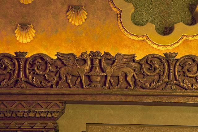 Architectural detail, interior, Alabama Theatre,...