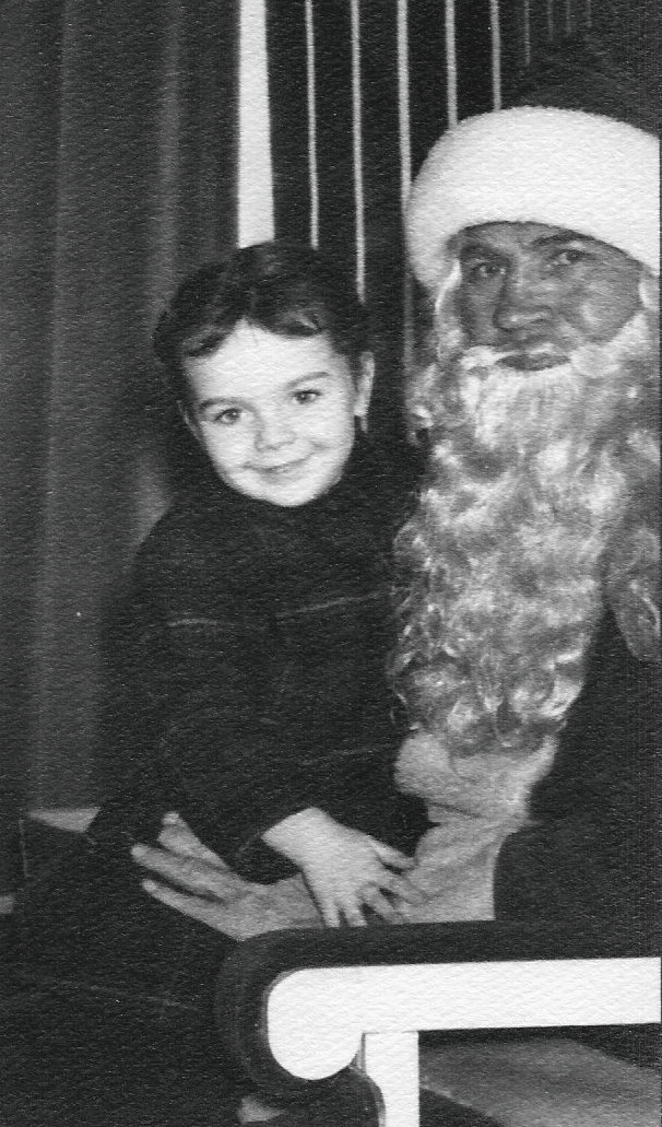 Mary Louise Yarnall & Santa, 1950  Pennsylvania
