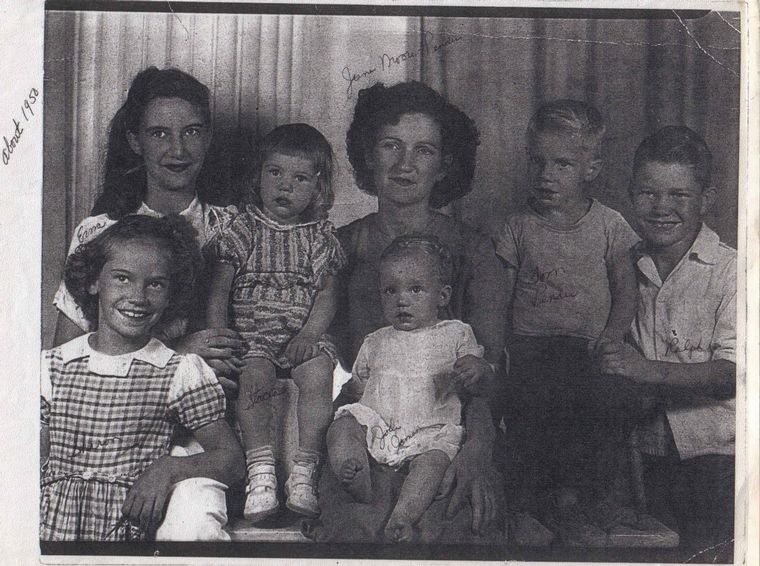 June Ann Moore Pender & children