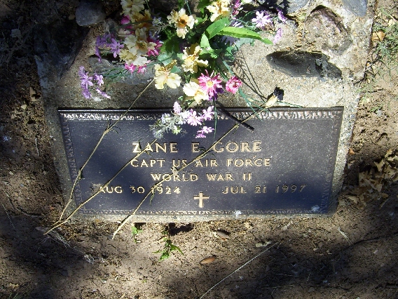 Zane Edward Gore Headstone