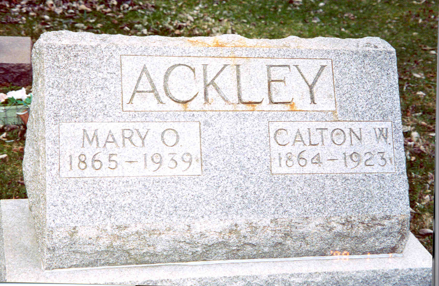 Ackley Headstone