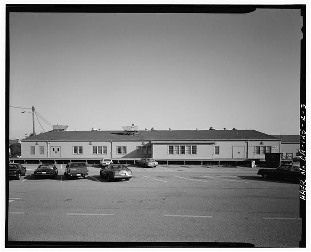 3. WEST FACE, SHOWING THE LOADING PLATFORM RUNNING THE...