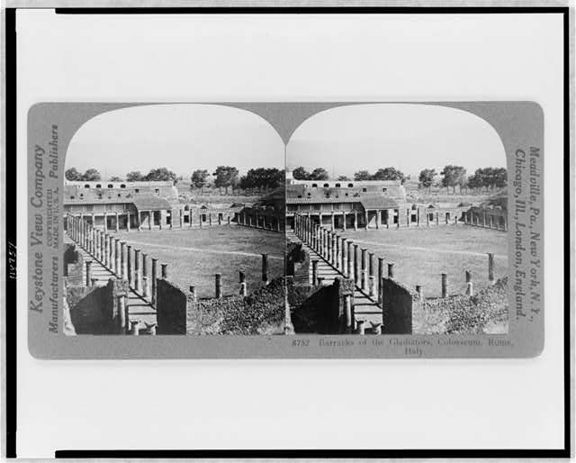Barracks of the gladiators, Colosseum, Rome, Italy