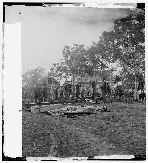 Fredericksburg, Virginia. Burial of Federal dead