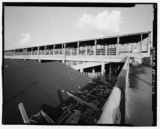 2. East rear, hog sheds in foreground. View to southwest....