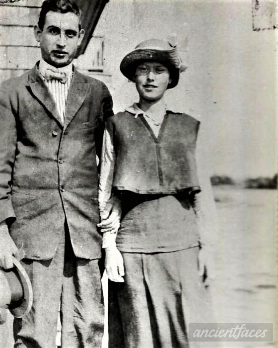 Edward Francis Ransear with Lillie Mae Stevens ransear
