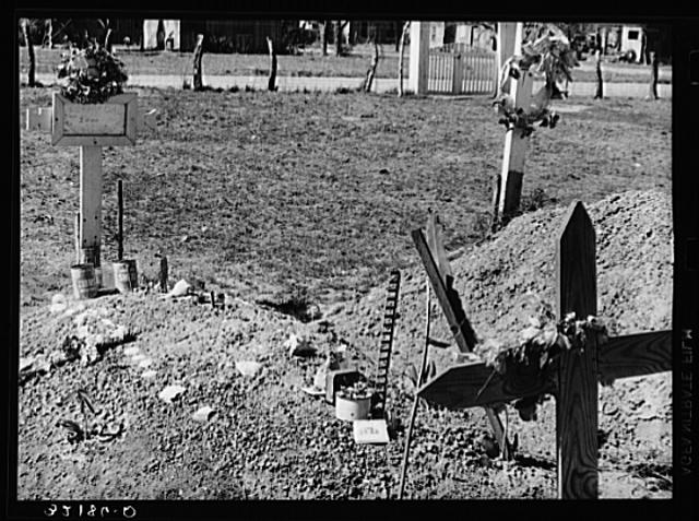 Mexican grave. Raymondville, Texas