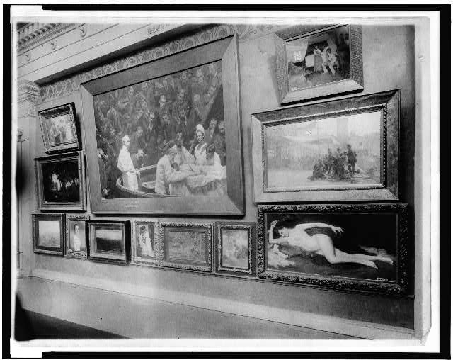 [Exhibit in art gallery, World's Columbian Exposition,...
