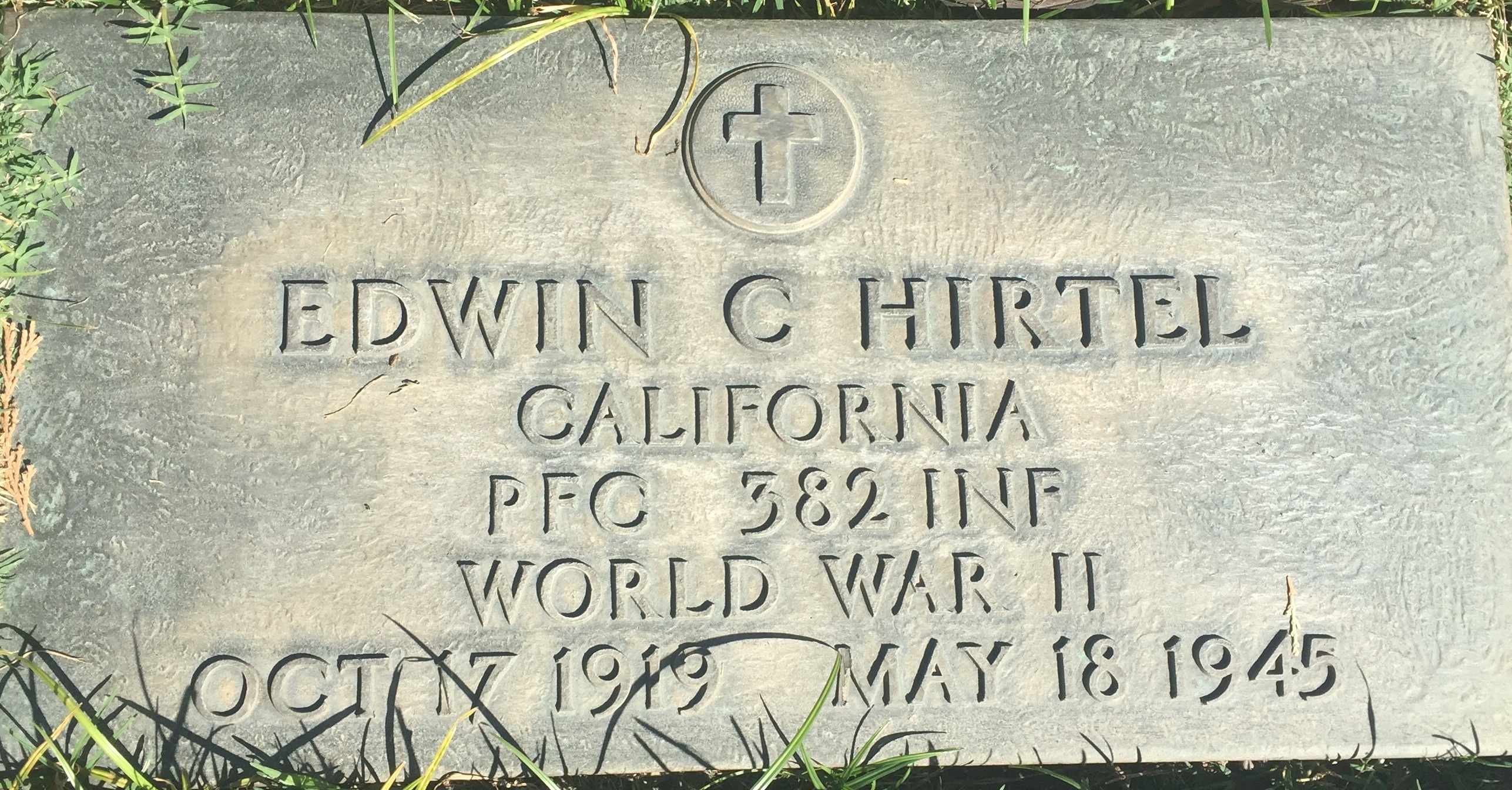 Edwin C Hirtel Gravesite