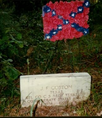 Tombstone of James F. Coston