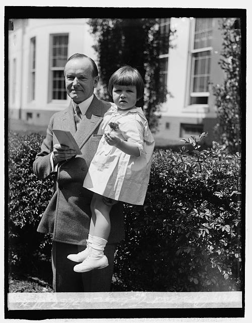 President Coolidge with Eliz Stitt, [4/28/27]