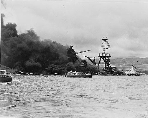 Wreckage of USS Arizona, Pearl Harbor