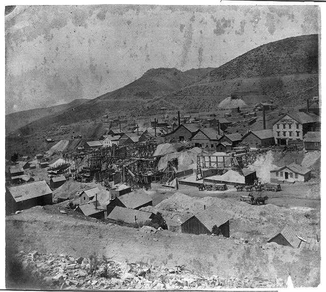 Quartz mining works at Gold Hill