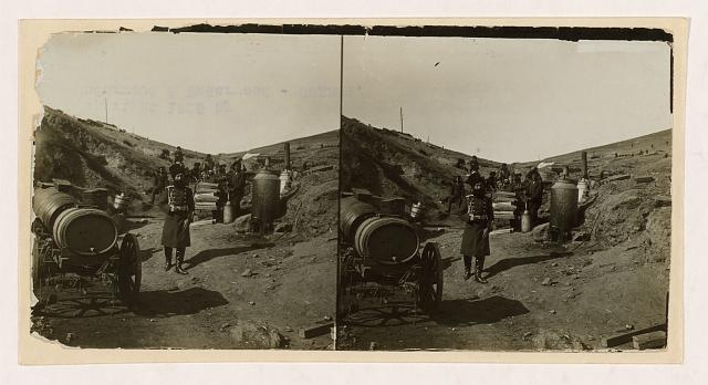 [Prince Mikeladzy, chief of the Russian gendarmes, on his...