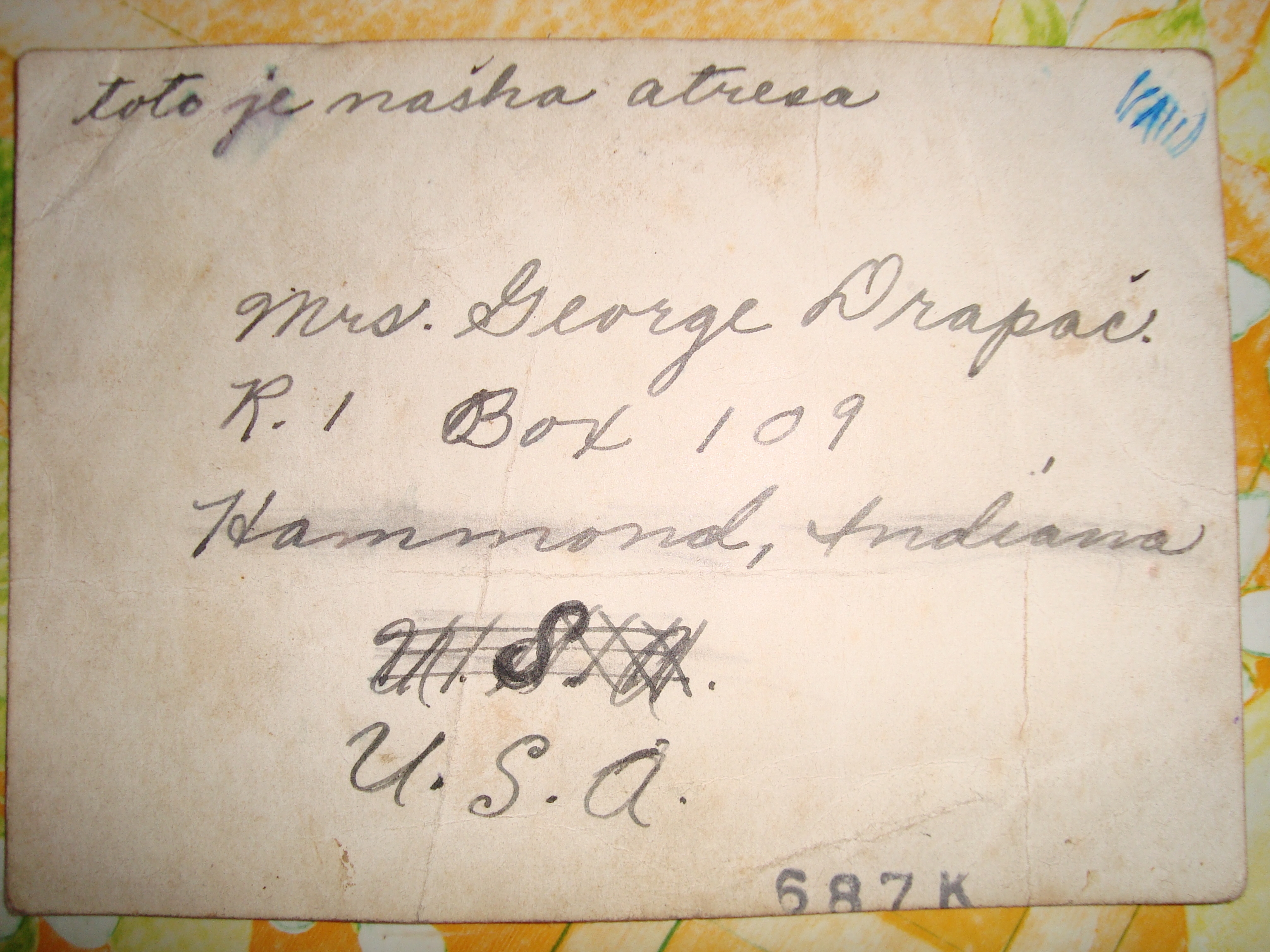 George Drapac envelope