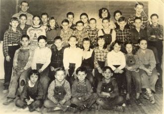 Roscoe School 1953-54 class