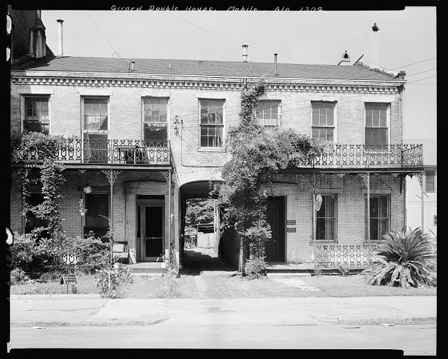 Girard Double House, 56-58 Conception St., Mobile, Mobile...