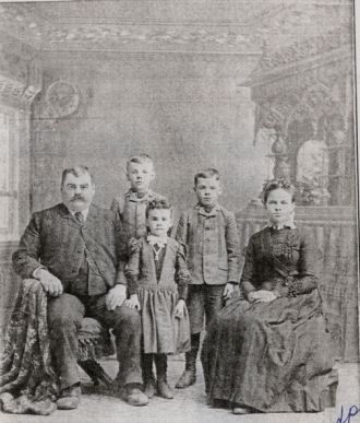 David Franklin Brown family 1888