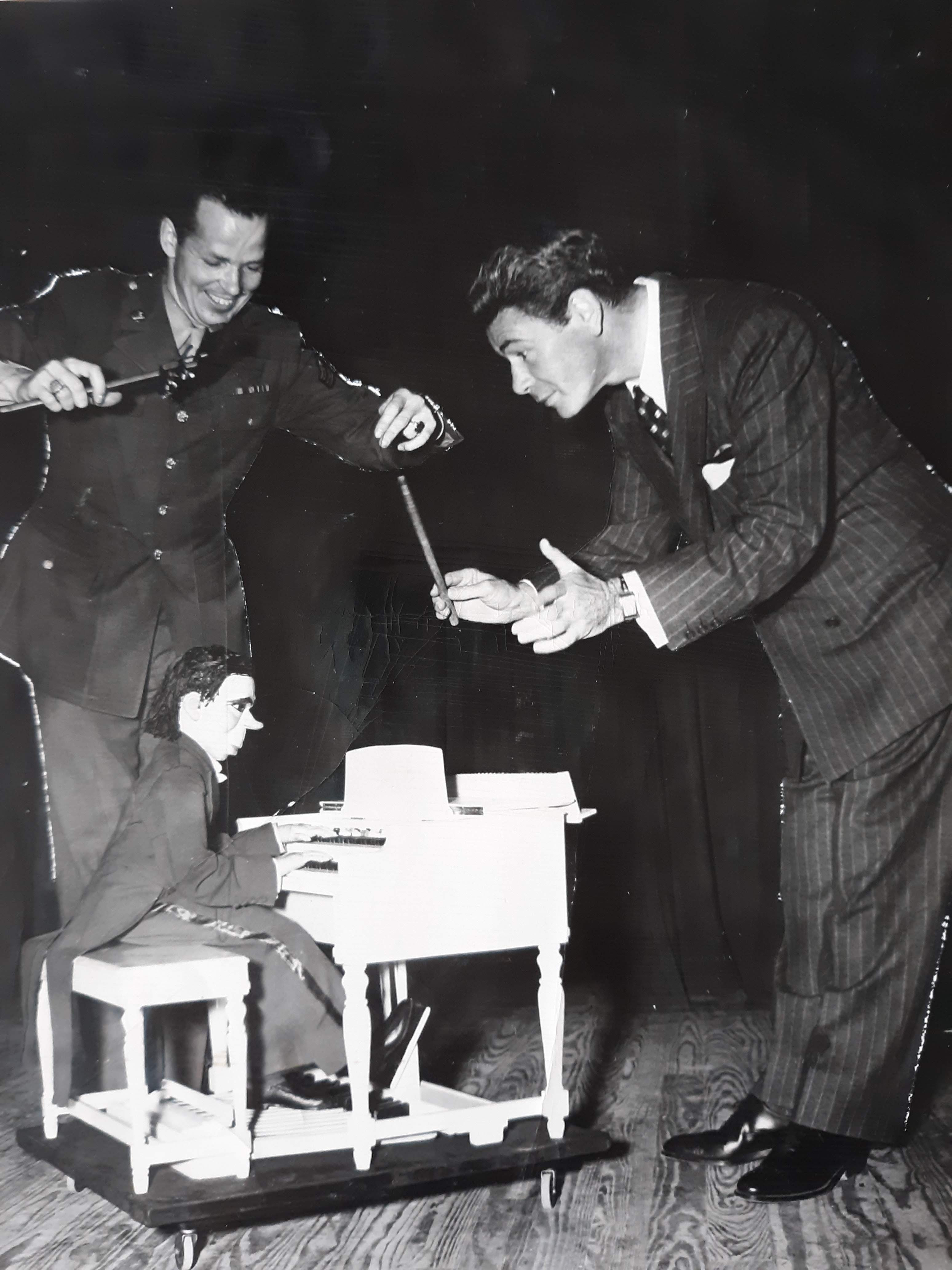 Paul Muni and puppet