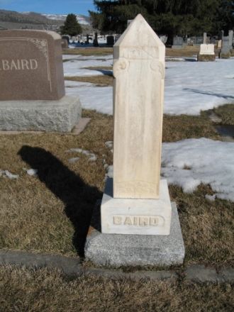 Headstone for John and Elizabeth Baird