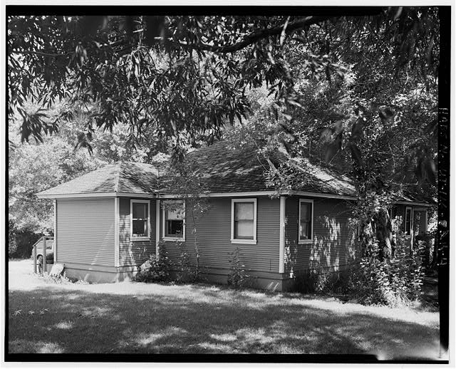 4. View of west and south sides of house, looking...