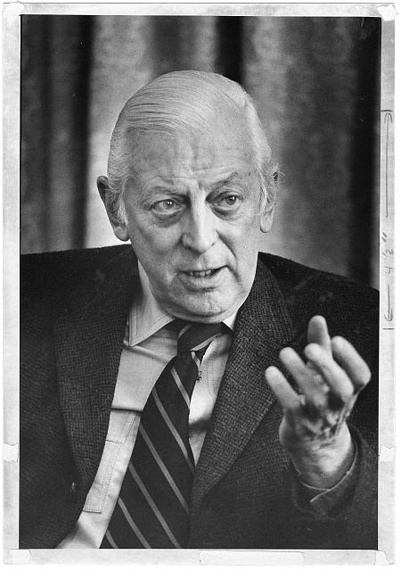 [Alistair Cooke, head-and-shoulders portrait, facing...