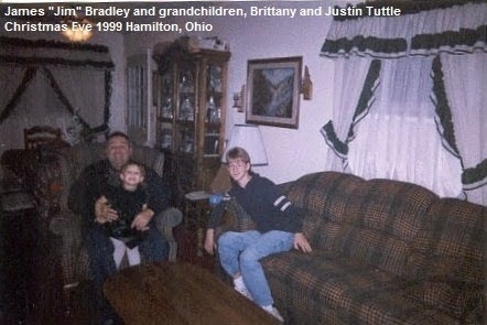 James Bradley with grandchildren 1999